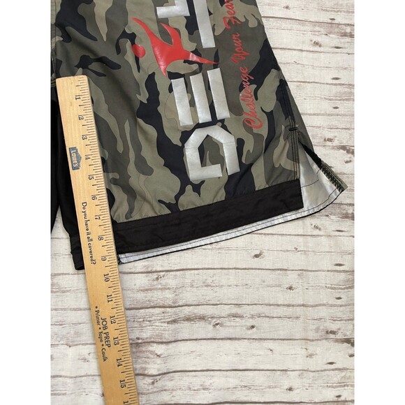Defy MMA Fighting Shorts Mens Sz L Camo Black Boxing Workout Training Athletic - Picture 4 of 6